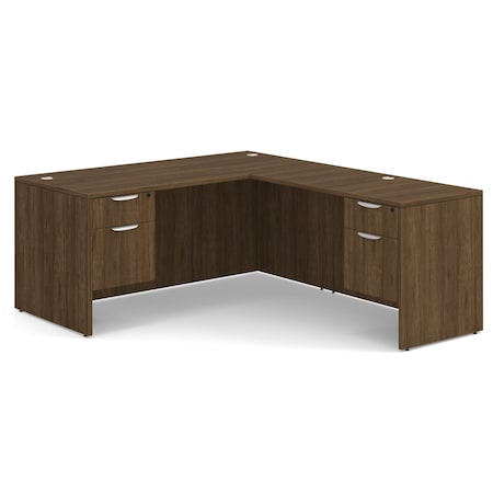 Officesource 29.50'' H, Modern Walnut, 66.00'' W X DBLHLPL102MW